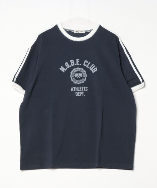 My sugar Babe(マイシュガーベイブ)の「MSB college line ringer tee (mens)(Tシャツ/カットソー・メンズ・ホワイト/アイボリー/ネイビー/ベージュ・フリー)」の10枚目の写真