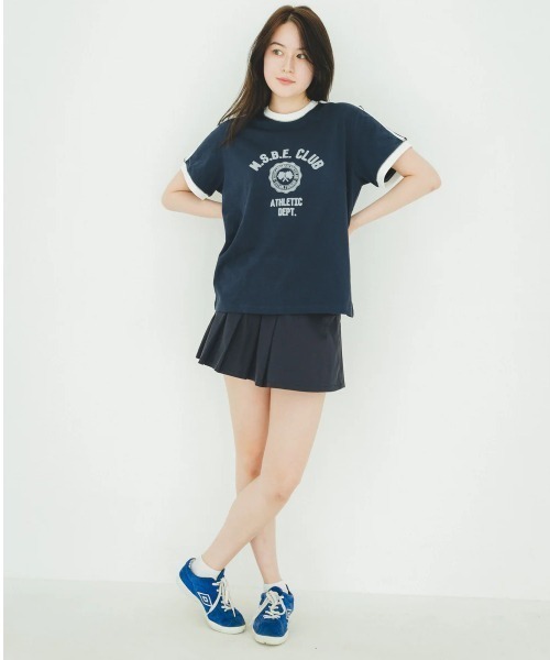 My sugar Babe(マイシュガーベイブ)の「MSB college line ringer tee (mens)(Tシャツ/カットソー・メンズ・ホワイト/アイボリー/ネイビー/ベージュ・フリー)」の8枚目の写真