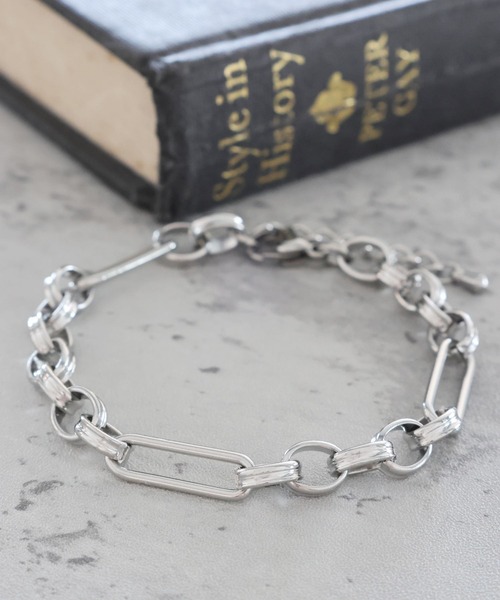 LEPSIM(レプシィム)の「ステンレスチェーンブレス 114081(ブレスレット・レディース・シルバー系その他/シルバー/ゴールド・ONE SIZE)」の2枚目の写真