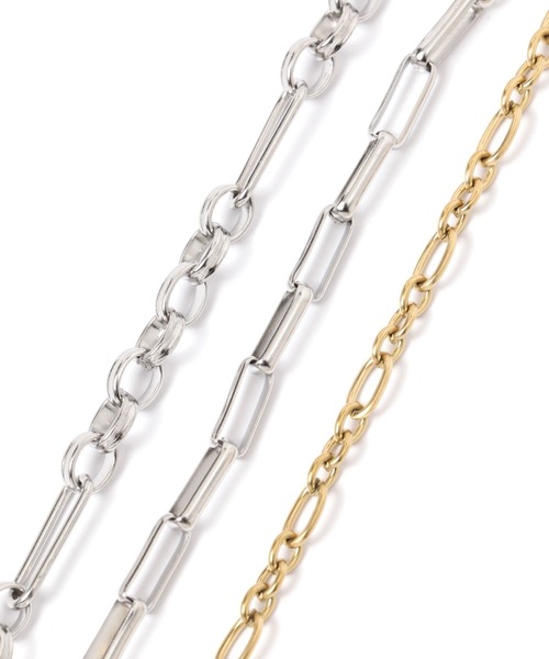 LEPSIM(レプシィム)の「ステンレスチェーンブレス 114081(ブレスレット・レディース・シルバー系その他/シルバー/ゴールド・ONE SIZE)」の10枚目の写真