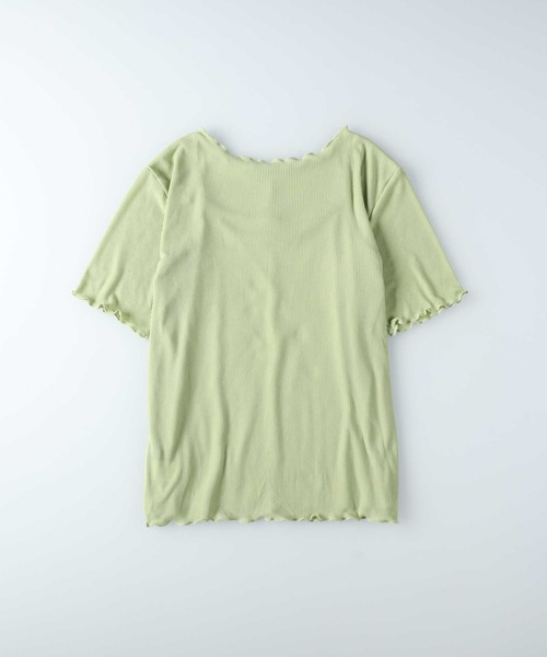 HONEYSUCKLE ROSE（ハニーサックルローズ）の「【HONEYSUCKLE ROSE】シアーリブセット Tシャツ（Tシャツ/カットソー・レディース・ブラック/グリーン/ホワイト・M/L）」の9枚目の写真