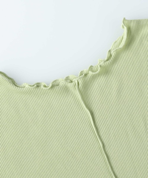 HONEYSUCKLE ROSE（ハニーサックルローズ）の「【HONEYSUCKLE ROSE】シアーリブセット Tシャツ（Tシャツ/カットソー・レディース・ブラック/グリーン/ホワイト・M/L）」の10枚目の写真