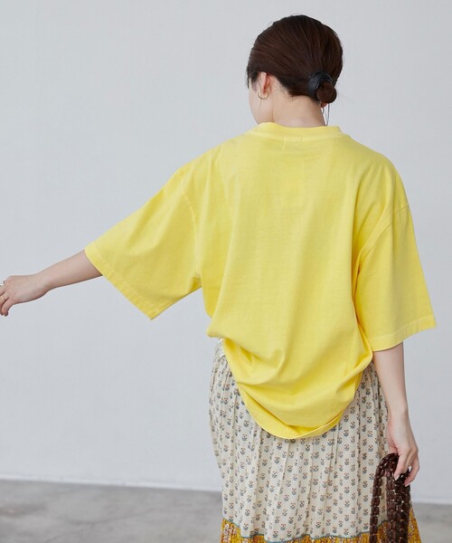 coen(コーエン)の「ピグメントポケットTシャツ(Tシャツ/カットソー・メンズ・オフホワイト/ダークグリーン/ダークグレー/イエロー/ネイビー/ライトブルー・M/L/XL/S)」の21枚目の写真