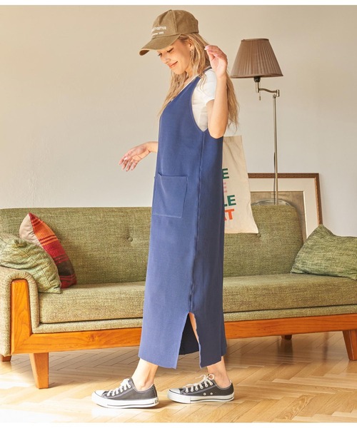 anap mimpi（アナップミンピ）の「2WAY サイド スリット ロング ニット ワンピース（ワンピース・レディース・ネイビー/ブラウン/ベージュ系その他・FREE）」の13枚目の写真