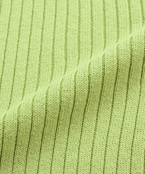 COHINA(コヒナ)の「パーソナルカラーボタンデザインリブニット【低身長・小柄女性】(ニット/セーター・レディース・グリーン/ブルー/オレンジ・ONE SIZE)」の6枚目の写真