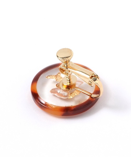 studio CLIP（スタディオクリップ）の「封入イヤリング（イヤリング・レディース・ブルー/ブラウン・FREE）」の4枚目の写真