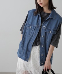 FREE'S MART（フリーズマート）の「ミドル丈デニムベスト（デニムジャケット）」