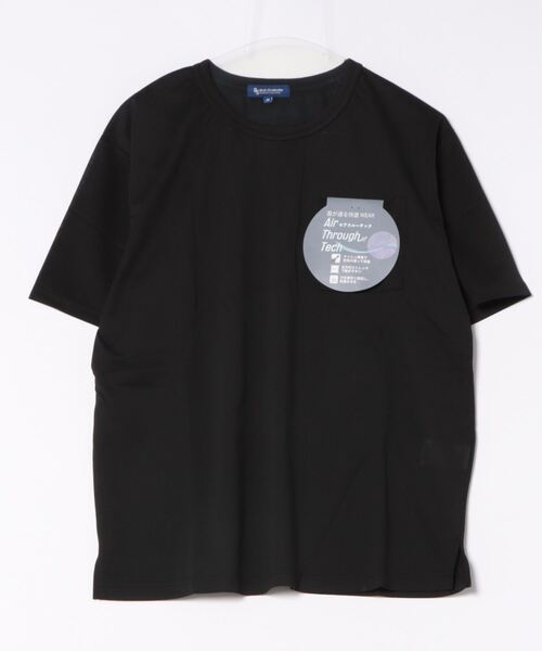 Blue Standard (ブルースタンダード)の「【BLUE STANDARD/ブルースタンダード】エアースルーテック ポケット付Tシャツ 全方向ストレッチ 軽量 速乾(Tシャツ/カットソー・メンズ・ブラック/ネイビー・MEDIUM/LARGE/X-LARGE)」の4枚目の写真
