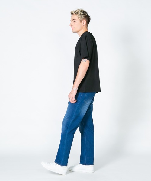 Blue Standard (ブルースタンダード)の「【BLUE STANDARD/ブルースタンダード】エアースルーテック ポケット付Tシャツ 全方向ストレッチ 軽量 速乾(Tシャツ/カットソー・メンズ・ブラック/ネイビー・MEDIUM/LARGE/X-LARGE)」の9枚目の写真