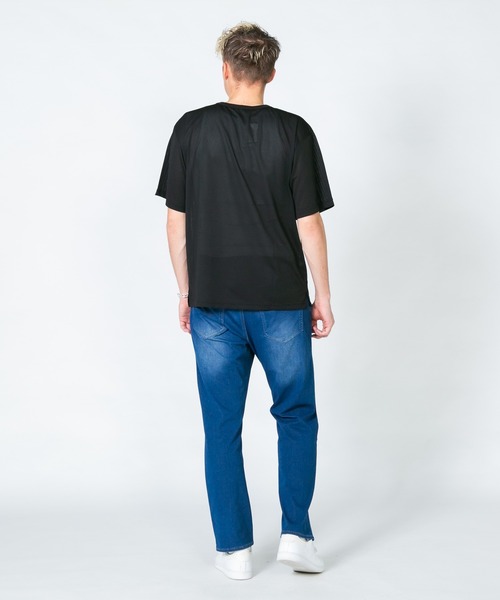 Blue Standard (ブルースタンダード)の「【BLUE STANDARD/ブルースタンダード】エアースルーテック ポケット付Tシャツ 全方向ストレッチ 軽量 速乾(Tシャツ/カットソー・メンズ・ブラック/ネイビー・MEDIUM/LARGE/X-LARGE)」の10枚目の写真