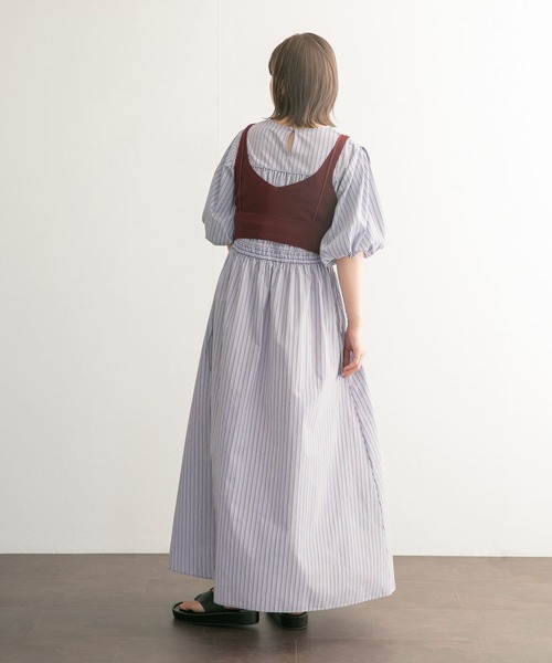 KBF（ケイビーエフ）の「レイヤードライクニットビスチェ（ニット/セーター・レディース・ブラック/ボルドー・ONE）」の19枚目の写真