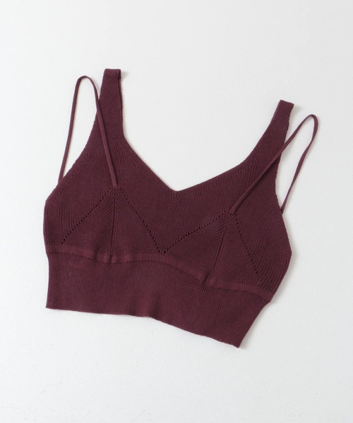 KBF（ケイビーエフ）の「レイヤードライクニットビスチェ（ニット/セーター・レディース・ブラック/ボルドー・ONE）」の22枚目の写真