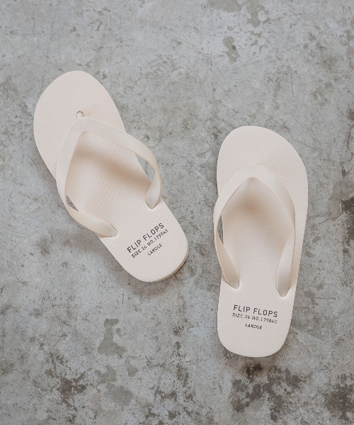 LAKOLE(ラコレ)の「ビーチサンダル / 130562(サンダル・レディース・チャコール/アイボリー・LARGE/MEDIUM)」の1枚目の写真