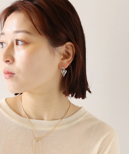 moichou（モイシュ）の「[moichou]ハンギングハートピアス（ピアス（両耳用）・レディース・ゴールド/シルバー・ONE SIZE）」の4枚目の写真