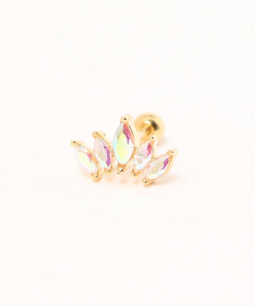 Os accessory(オズアクセサリー)の「Os -オズ- 【金属アレルギー対応】 オーロラ18Gボディピアス(ピアス(片耳用)・レディース・ピンク系その他2/ピンク系その他3/ピンク系その他4/ピンク系その他・ONE SIZE)」の2枚目の写真