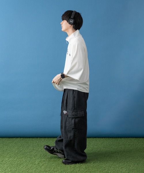 kutir(クティール)の「ラグランポンチハーフジップ(その他トップス・メンズ・ホワイト/ネイビー/ブラック/ブラック系・MEDIUM/LARGE)」の10枚目の写真