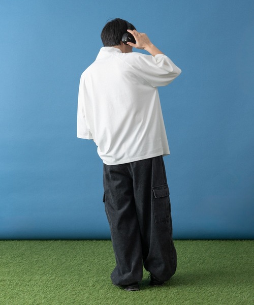 kutir(クティール)の「ラグランポンチハーフジップ(その他トップス・メンズ・ホワイト/ネイビー/ブラック/ブラック系・MEDIUM/LARGE)」の11枚目の写真