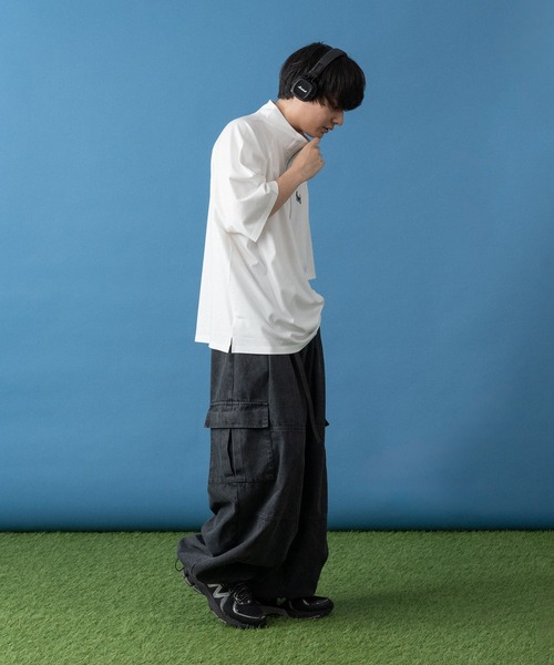 kutir(クティール)の「ラグランポンチハーフジップ(その他トップス・メンズ・ホワイト/ネイビー/ブラック/ブラック系・MEDIUM/LARGE)」の12枚目の写真