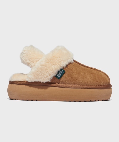 ROCKFISH WEATHERWEAR(ロックフィッシュウェザーウェア)の「Rockfish Weatherwear/ロックフィッシュ ウェザーウェア CLOUDY FLATFORM FUR SLINGBACK スリングバック ムートンブーツ(ブーツ・レディース・チョコ/ベージュ/ブラック/ブラウン・25/24/23)」の10枚目の写真