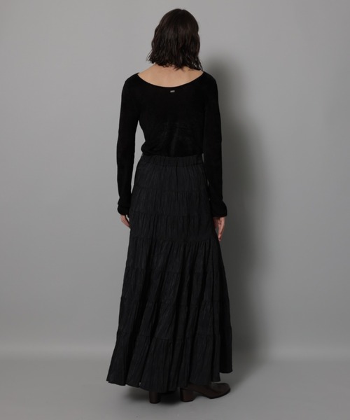 CADUNE（カデュネ）の「ベロアシアーニット（ニット/セーター・レディース・レッド/ホワイト/ブラック/ネイビー・38）」の14枚目の写真