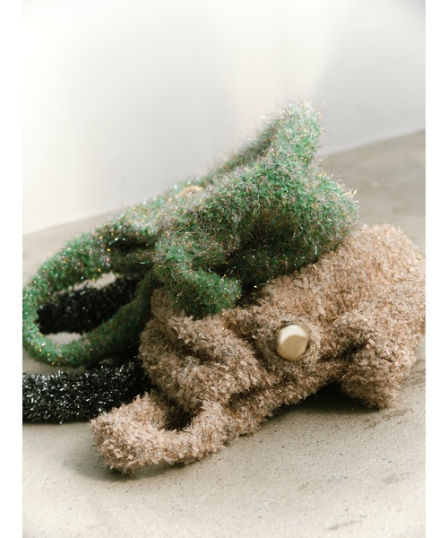 SNIDEL（スナイデル）の「ラメニットバッグ（トートバッグ・レディース・ブラック/ベージュ/グリーン・FREE）」の11枚目の写真