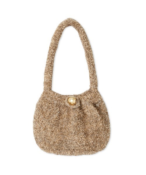 SNIDEL（スナイデル）の「ラメニットバッグ（トートバッグ・レディース・ブラック/ベージュ/グリーン・FREE）」の6枚目の写真