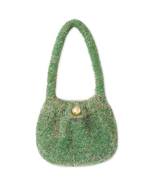 SNIDEL（スナイデル）の「ラメニットバッグ（トートバッグ・レディース・ブラック/ベージュ/グリーン・FREE）」の4枚目の写真