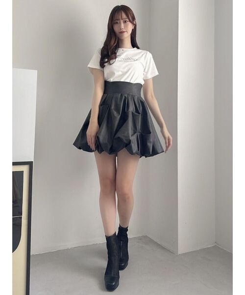 dazzlin（ダズリン）の「FLOATING VIBRATO Tシャツ（Tシャツ/カットソー・レディース・ブラック/パープル/グリーン/オフホワイト/ピンク・FREE）」の11枚目の写真