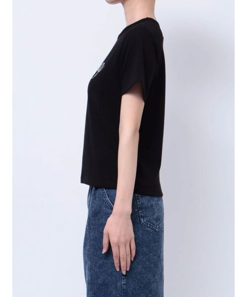 dazzlin（ダズリン）の「FLOATING VIBRATO Tシャツ（Tシャツ/カットソー・レディース・ブラック/パープル/グリーン/オフホワイト/ピンク・FREE）」の17枚目の写真