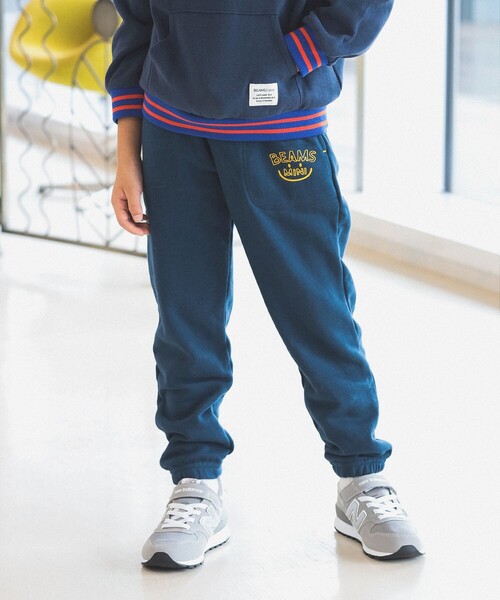 BEAMS mini（ビームスミニ）の「スマイル スウェットパンツ 2024FW （90～150cm）（スウェットパンツ・キッズ・ネイビー/グリーン/ライトグレー・150/140/100/130/120/110/90）」の3枚目の写真
