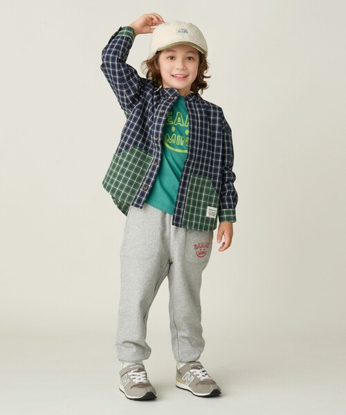 BEAMS mini（ビームスミニ）の「スマイル スウェットパンツ 2024FW （90～150cm）（スウェットパンツ・キッズ・ネイビー/グリーン/ライトグレー・150/140/100/130/120/110/90）」の7枚目の写真