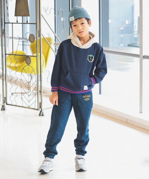 BEAMS mini（ビームスミニ）の「スマイル スウェットパンツ 2024FW （90～150cm）（スウェットパンツ・キッズ・ネイビー/グリーン/ライトグレー・150/140/100/130/120/110/90）」の11枚目の写真