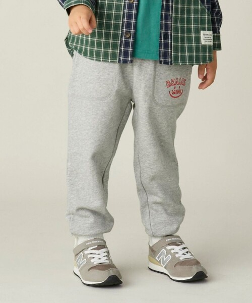 BEAMS mini（ビームスミニ）の「スマイル スウェットパンツ 2024FW （90～150cm）（スウェットパンツ・キッズ・ネイビー/グリーン/ライトグレー・150/140/100/130/120/110/90）」の2枚目の写真
