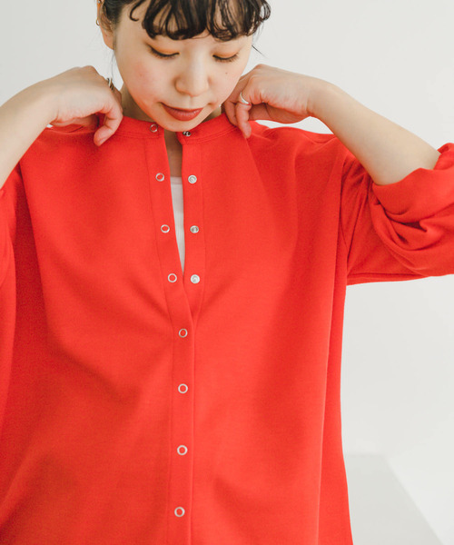 ITEMS URBANRESEARCH（アイテムズ アーバンリサーチ）の「コンパクトカーディガン（カーディガン/ボレロ・レディース・ブラック/グレー系その他/レッド・FREE）」の21枚目の写真