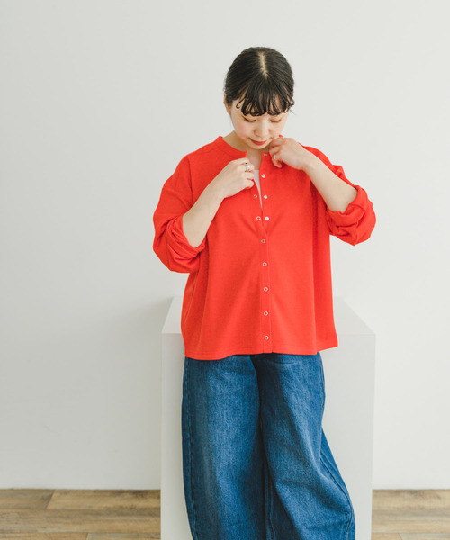 ITEMS URBANRESEARCH（アイテムズ アーバンリサーチ）の「コンパクトカーディガン（カーディガン/ボレロ・レディース・ブラック/グレー系その他/レッド・FREE）」の19枚目の写真