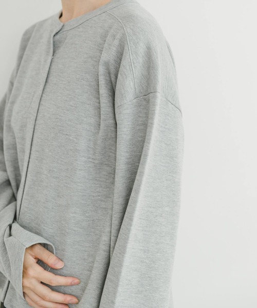 ITEMS URBANRESEARCH（アイテムズ アーバンリサーチ）の「コンパクトカーディガン（カーディガン/ボレロ・レディース・ブラック/グレー系その他/レッド・FREE）」の12枚目の写真