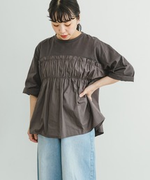 ITEMS URBANRESEARCH | ギャザードッキングハンソデTシャツ(Tシャツ/カットソー)