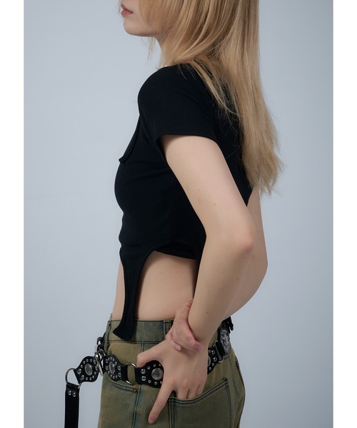 セール】メタリック変形Tシャツ（Tシャツ/カットソー）｜Adoon