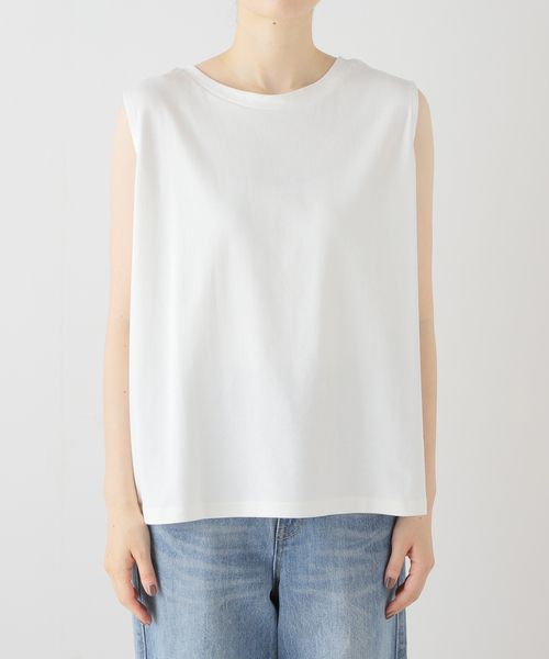 B.C STOCK(ベーセーストック)の「《追加》ノースリボックスTEE(Tシャツ/カットソー・レディース・ブラウン/ホワイト/ブルー/ブラック・FREE)」の6枚目の写真