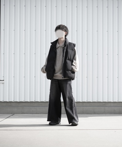 RUUBON（ルーボン）の「【RUUBON】melange half zip knit / メランジハーフジップニット（ニット/セーター・メンズ・ナチュラル/ブラウン・S/M/L）」の21枚目の写真