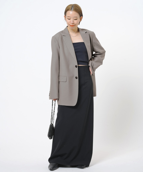 AP STUDIO（エーピーストゥディオ）の「ライトボクシージャケット（テーラードジャケット・レディース・グレー系その他・36/38）」の4枚目の写真