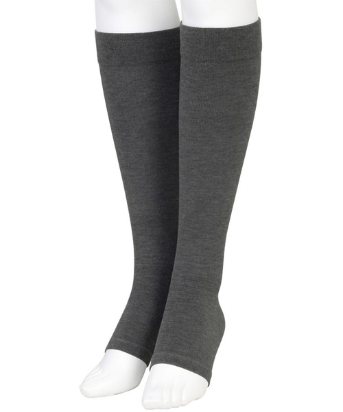 WACOAL MATERNITY(ワコールマタニティ)の「妊娠中~産後 着圧ソックス オープントゥタイプ(マタニティウェア/グッズ・レディース・グレー・M/L)」の1枚目の写真