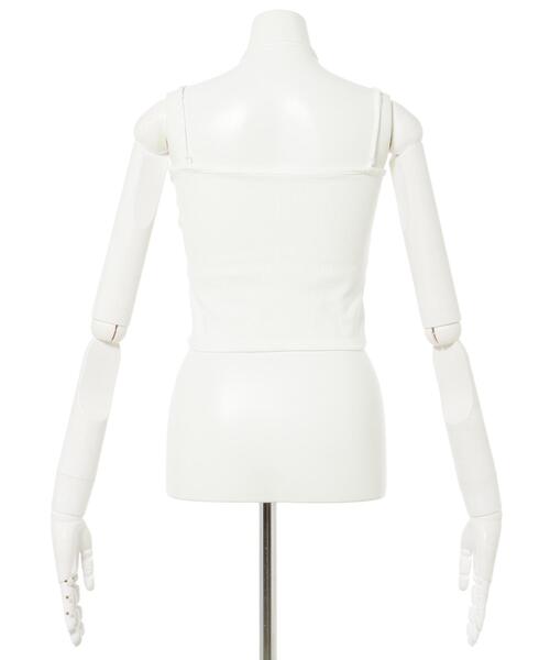 INGNI（イング）の「コサージュ付キャミソール（キャミソール・レディース・ブラック/オフホワイト・M）」の8枚目の写真