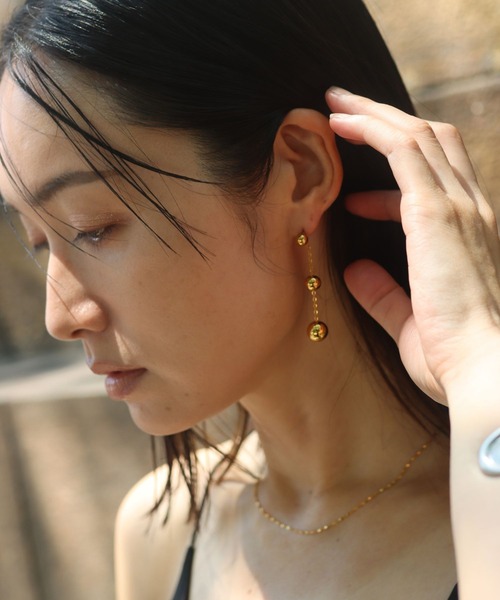 ボールチェーンピアス（ピアス（両耳用））｜Rechic（リシック
