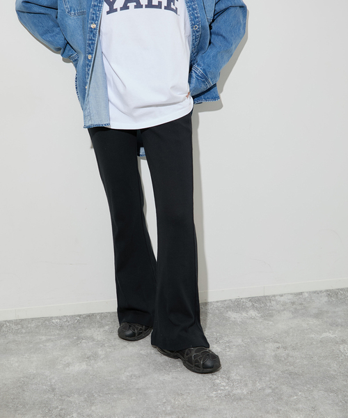 MILLER(ミラー)の「【MILLER/ミラー】 Prib Flare PT:フレアパンツ(その他パンツ・レディース・チャコールグレー/ブラック・FREE)」の1枚目の写真