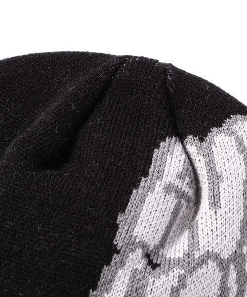 AVIREX(アヴィレックス)の「NEW YORK LOGO KNIT / ニューヨーク ロゴニット / AVIREX / アヴィレックス(ニットキャップ/ビーニー・メンズ・ブラウン/ブラック・F)」の8枚目の写真
