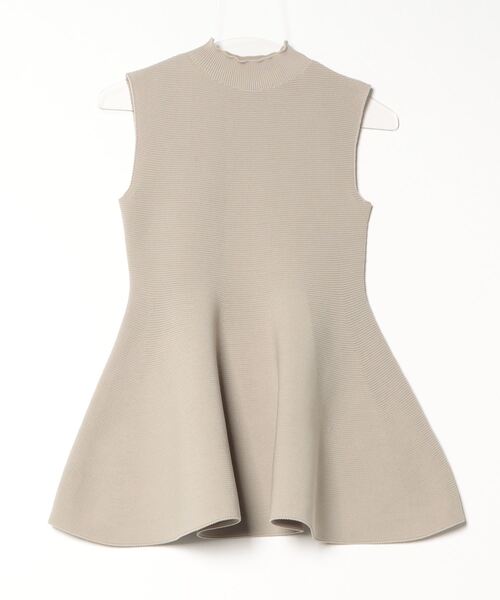 anuans ホールガーメントペプラムノースリーブニット ブランド古着