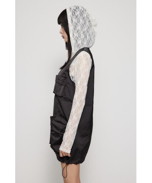 LAGUA GEM(ラグアジェム)の「SOLID POCKET ミニワンピース(ワンピース・レディース・ブラック/カーキ・SMALL/MEDIUM)」の9枚目の写真