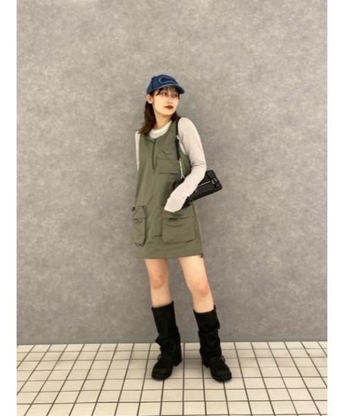 セール】SOLID POCKET ミニワンピース（ワンピース）｜LAGUA GEM