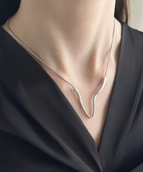 セール】ニュアンスV字ネックレス-nuance V shape necklace